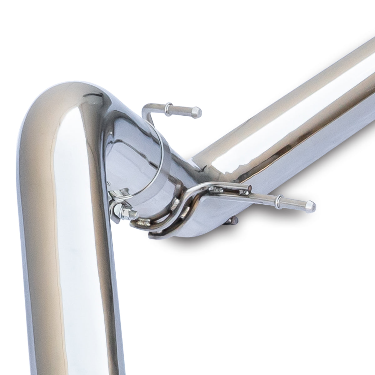 PPE 117053020 - Exhaust Kit 4 Inch Cat Back Single Tip 3.0L Duramax - Pol/Blk