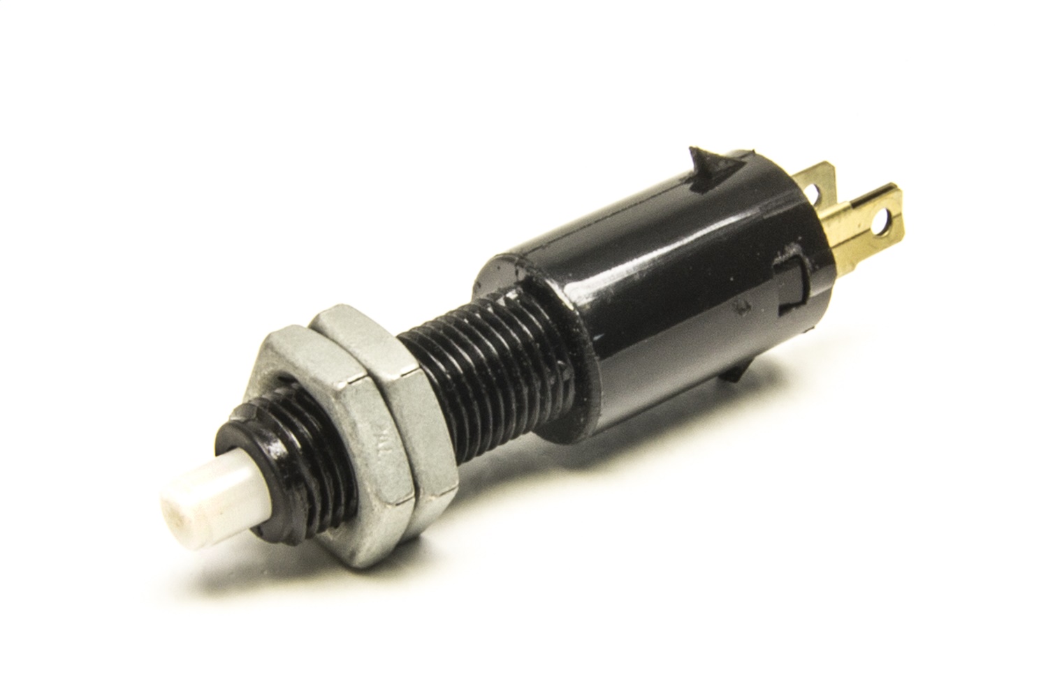 Painless Wiring 80172 - Brake Light Switch - Button Type - Spade Terminals - Plastic - Black - Universal - Each