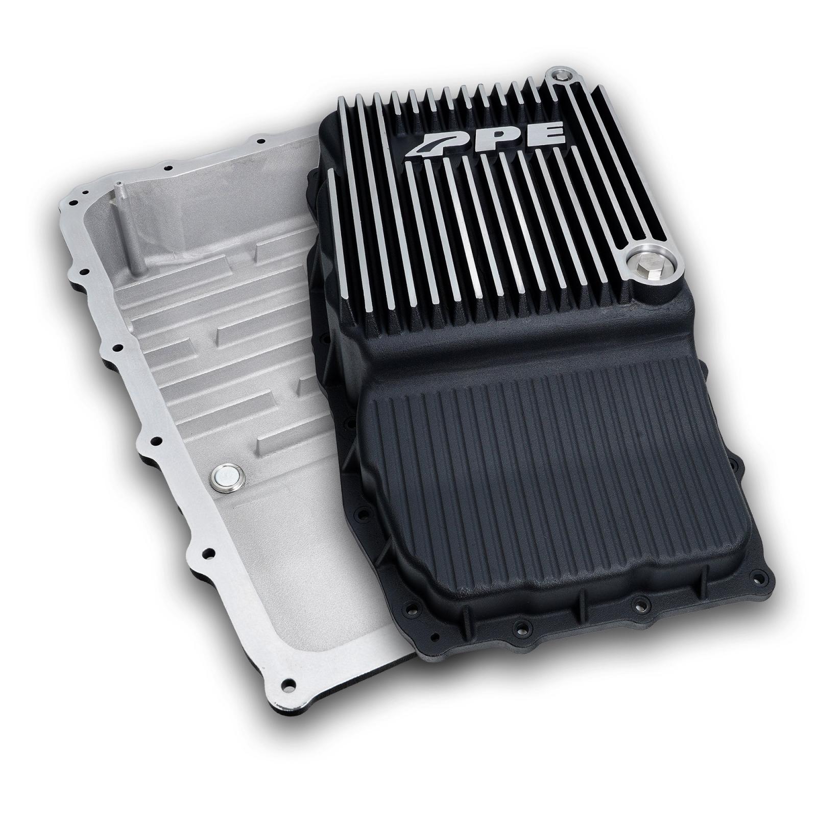 PPE 128051210 - 2018-2020 GM w/ 10L80 Transmission Heavy-Duty Cast Aluminum Transmission Pan Brushed