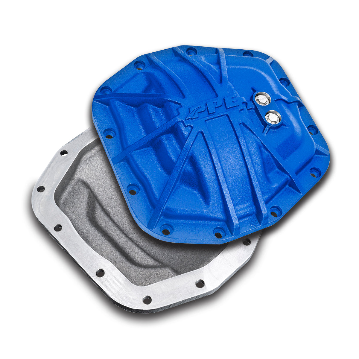 PPE 238043322 - 2018-2023 Jeep JL/JT Dana-M210 Heavy-Duty Nodular Iron Front Differential Cover Blue