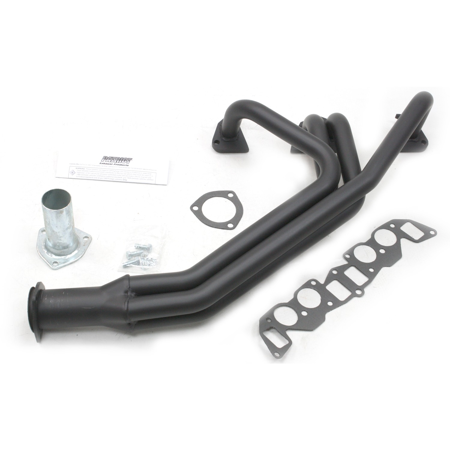 Patriot Exhaust H4850 - 1 1/2" Classic Import Header Volvo P1800 B18 62-69 Hi-Temp Black Coating