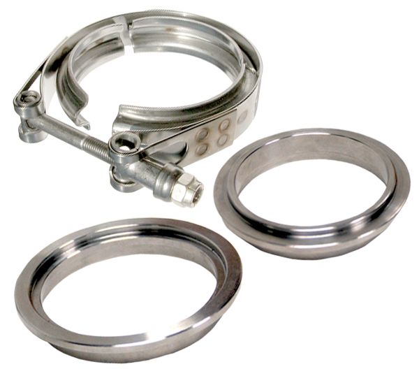 PPE 517325003 - 2.5 Inch V Band Clamp Stainless Steel 3 Piece Set 1C 1M 1F  Diesel