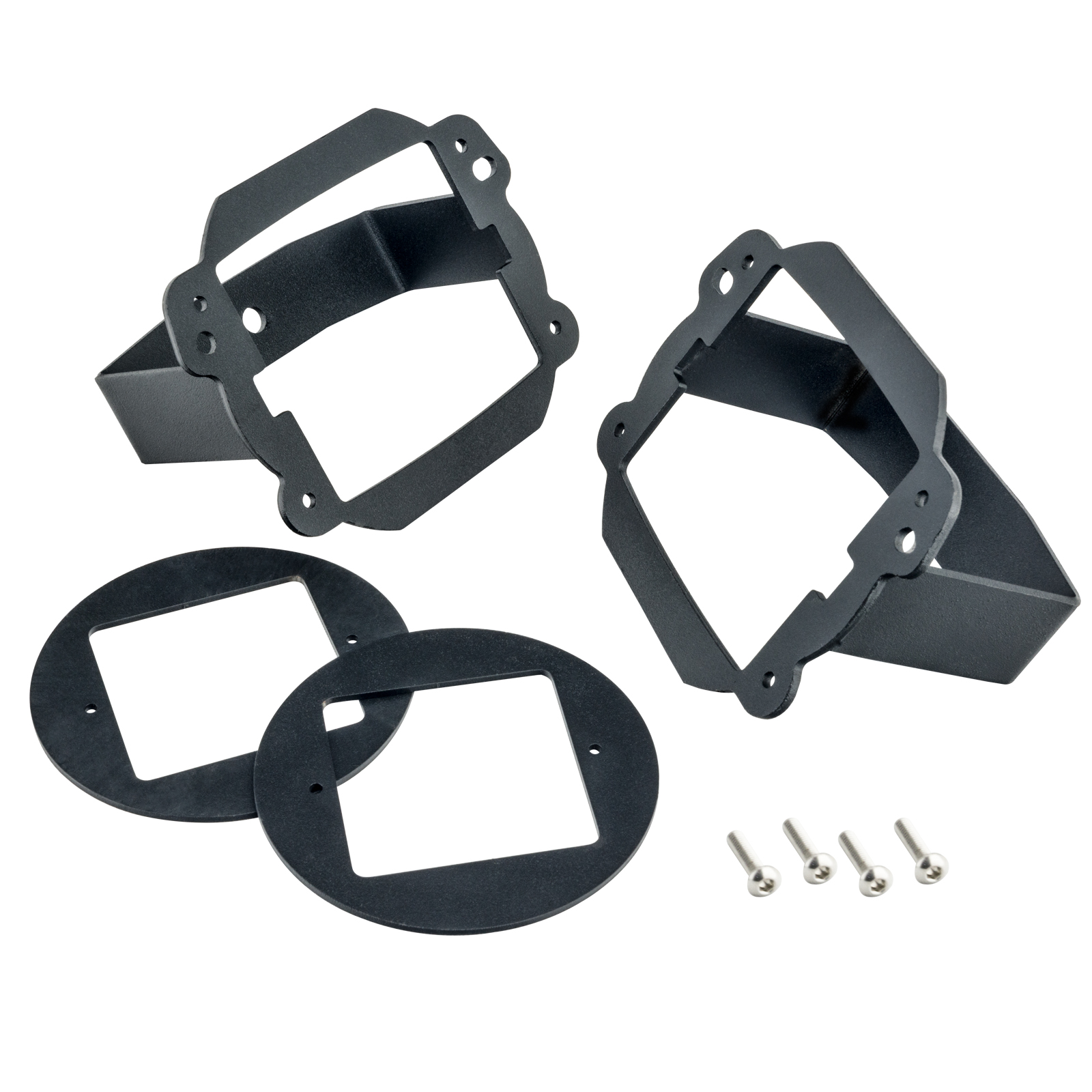 ORACLE Lighting 2179-504 - Jeep JK Fog Light to Cube Light Conversion Mount Brackets (Pair) w/ Bezel
