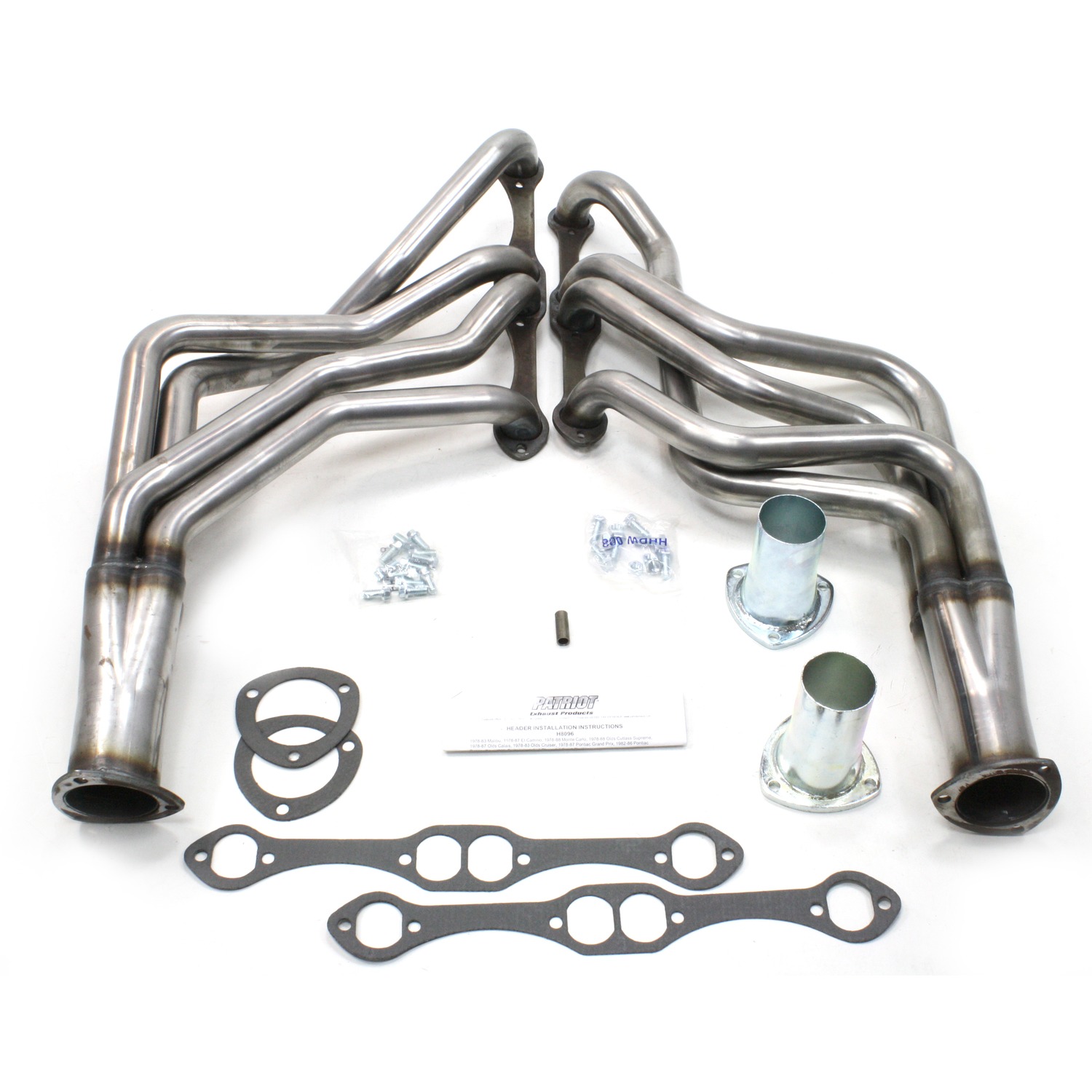 Patriot Exhaust H8096 - 1 5/8" Header Chevrolet 78-83 Malibu 78-87 El Camino 78-88 Monte Carlo Oldsmobile 78-88 Cutlass Supreme 78-84 Calais 78-83 Cruiser Pontiac 78-87 Grand Prix 82-86 Bonneville 265-400 Chevrolet Engine Raw Steel Patriot Exhaust H8096 - 1 5/8" Header Chevrolet 78-83 Malibu 78-87 El Camino 78-88 Monte Carlo Oldsmobile 78-88 Cutlass Supreme 78-84 Calais 78-83 Cruiser Pontiac 78-87 Grand Prix 82-86 Bonneville 265-400 Chevrolet Engine Raw Steel