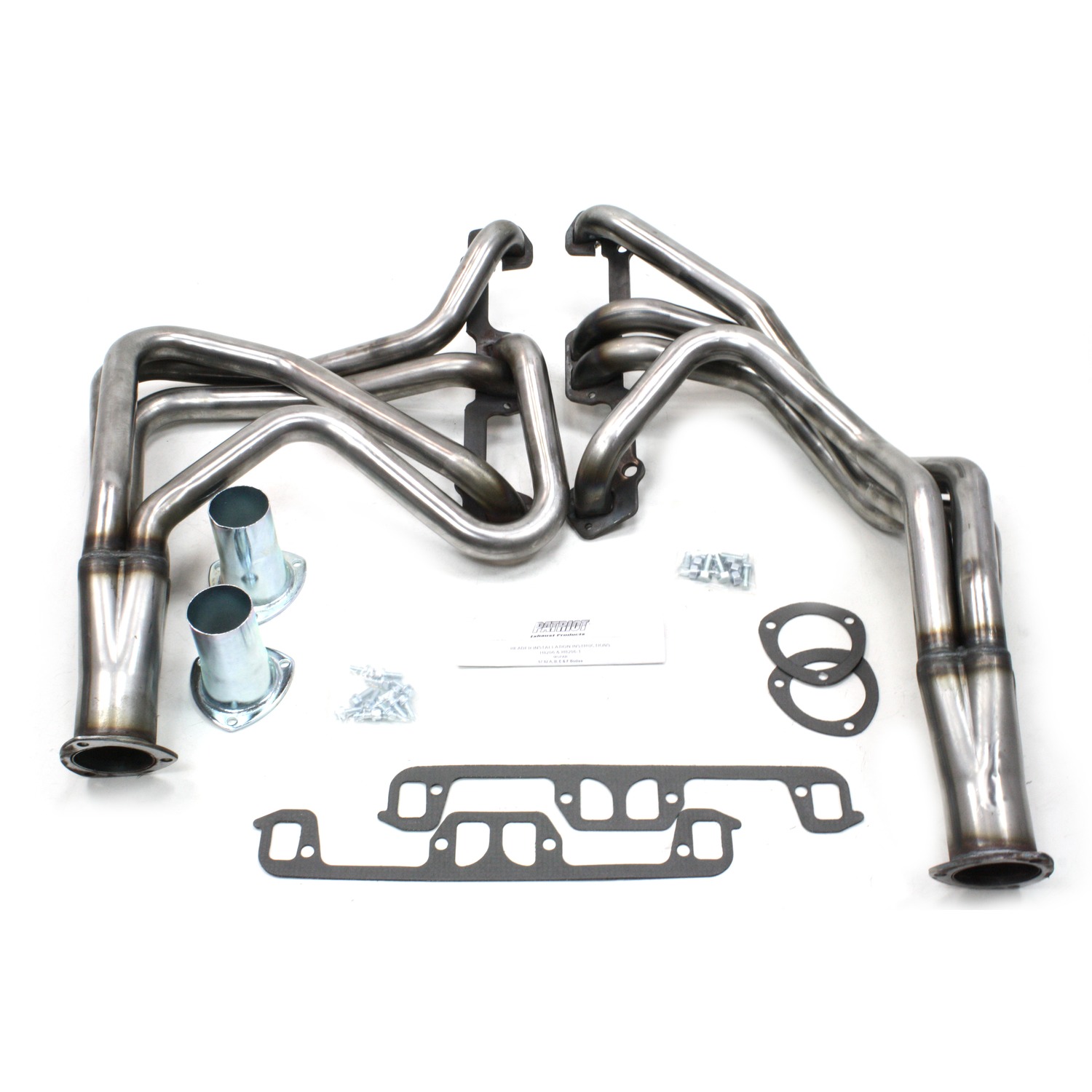 Patriot Exhaust H8206 - 1 5/8" Full Length Header Mopar A Body Small Block Mopar 67-82 Raw Steel Patriot Exhaust H8206 - 1 5/8" Full Length Header Mopar A Body Small Block Mopar 67-82 Raw Steel