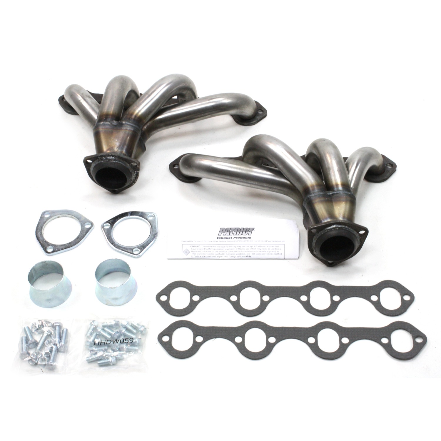 Patriot Exhaust H8427 - 1 5/8" Tight Tuck Header Street Rod Small Block Ford Raw Steel Patriot Exhaust H8427 - 1 5/8" Tight Tuck Header Street Rod Small Block Ford Raw Steel