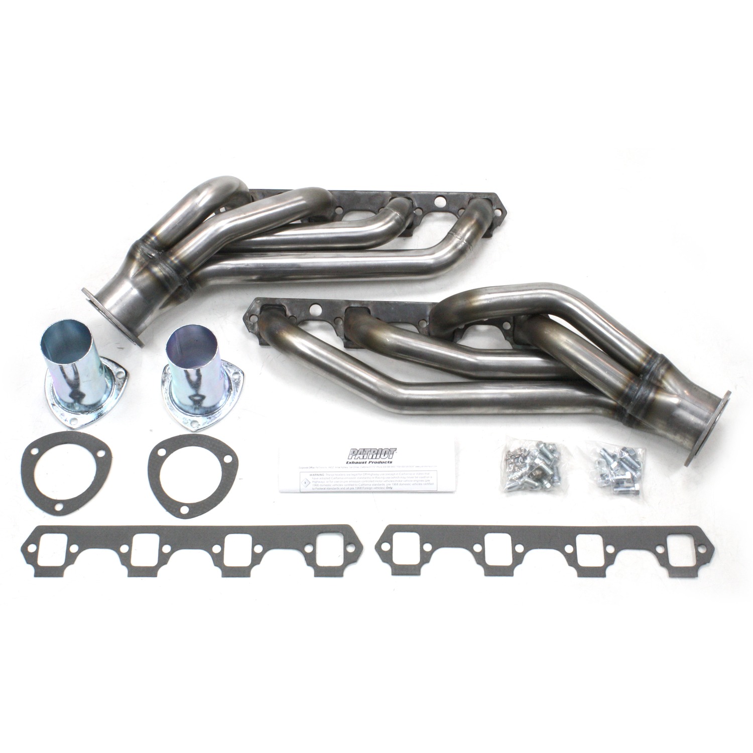 Patriot Exhaust H8433 - 64-77 Various Ford SBF Mid Length Raw
