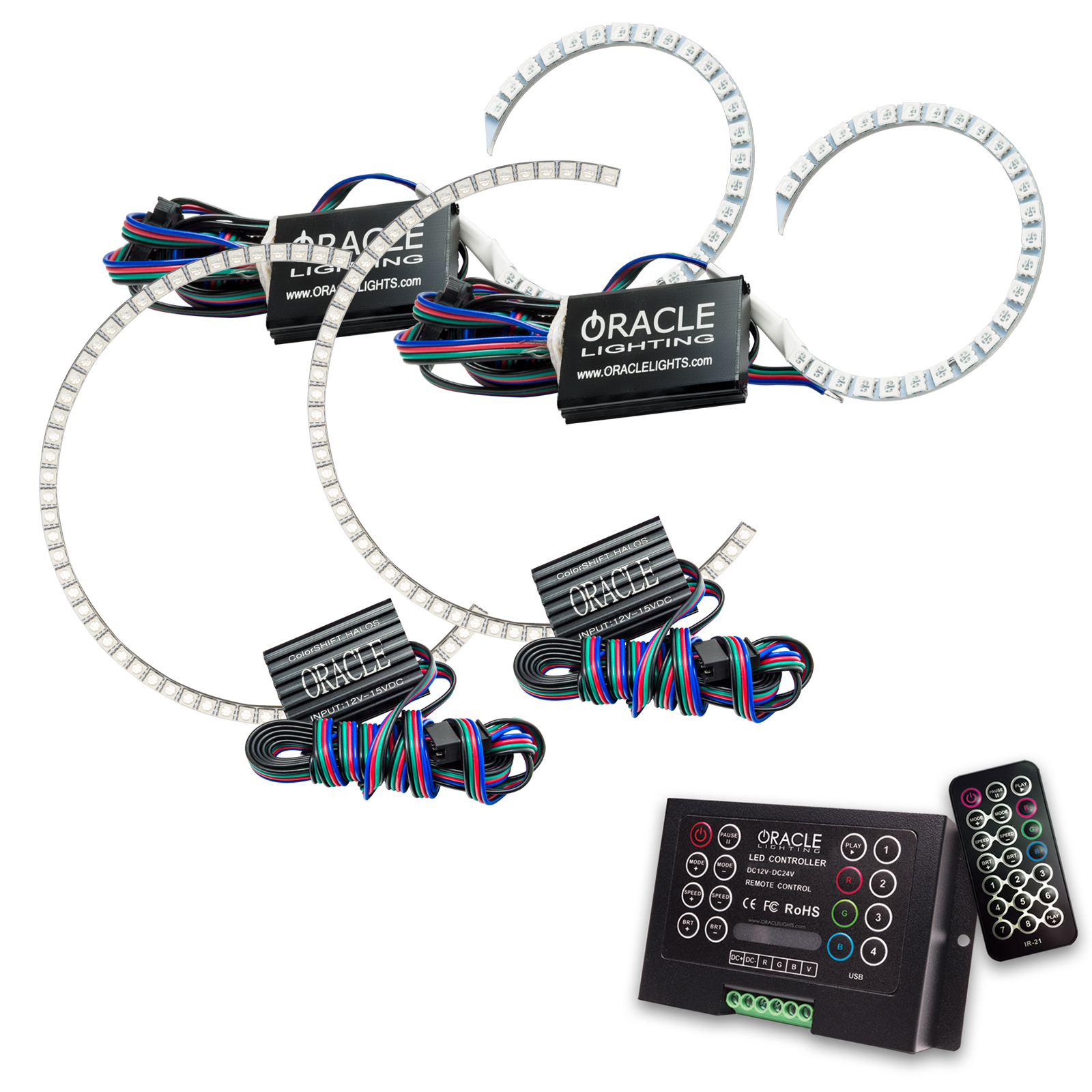 ORACLE Lighting 2204-333 - Chevrolet Impala 06-13 Halo Kit - ColorSHIFT w/ 2.0 Controller ORACLE Lighting 2204-333 - Chevrolet Impala 06-13 Halo Kit - ColorSHIFT w/ 2.0 Controller
