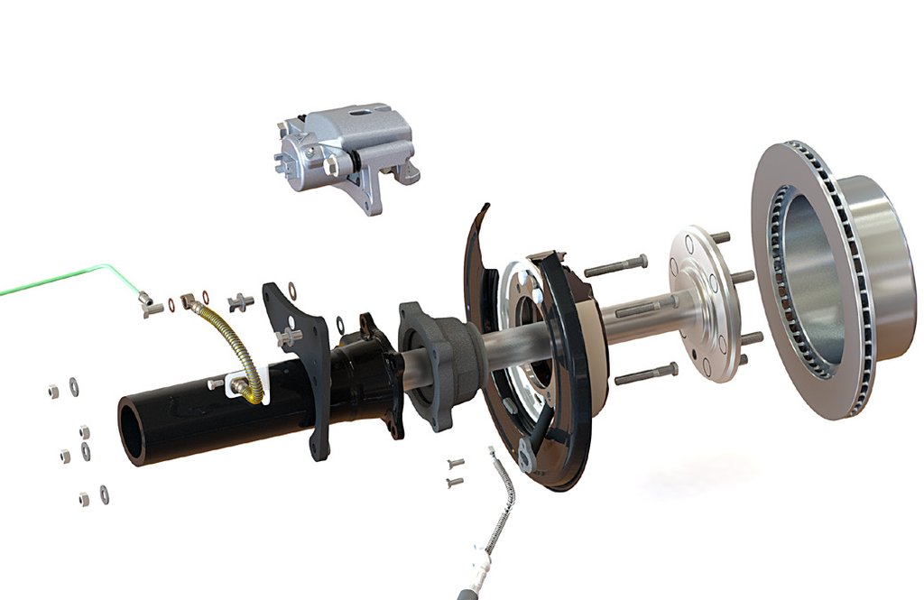 Pedders PED-PBCK006 - 05-20 Toyota Tacoma (6 Lug) Rear Brake Conversion Kit