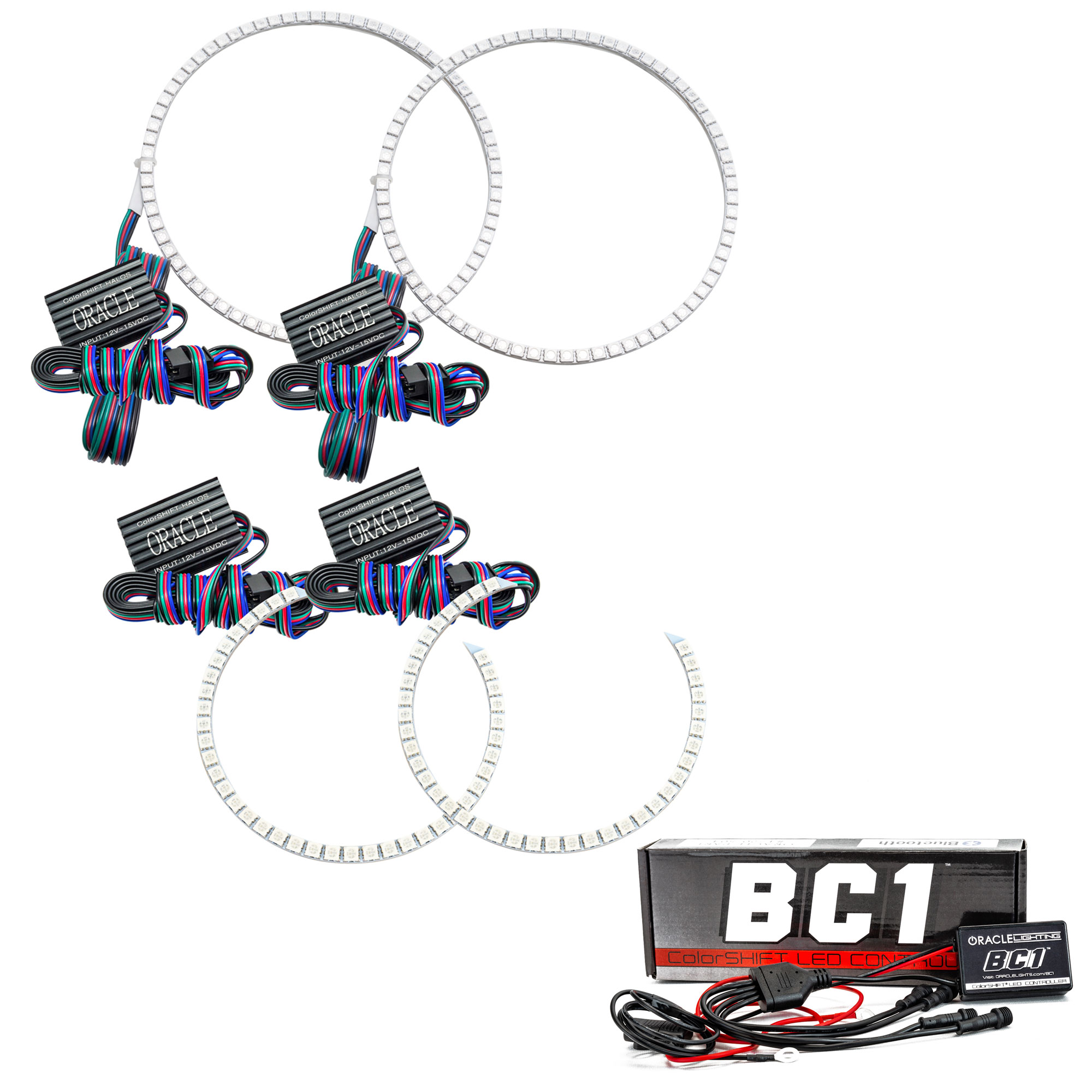 ORACLE Lighting 2235-335 - Dodge Ram 02-05 Halo Kit - ColorSHIFT w/ BC1 Controller