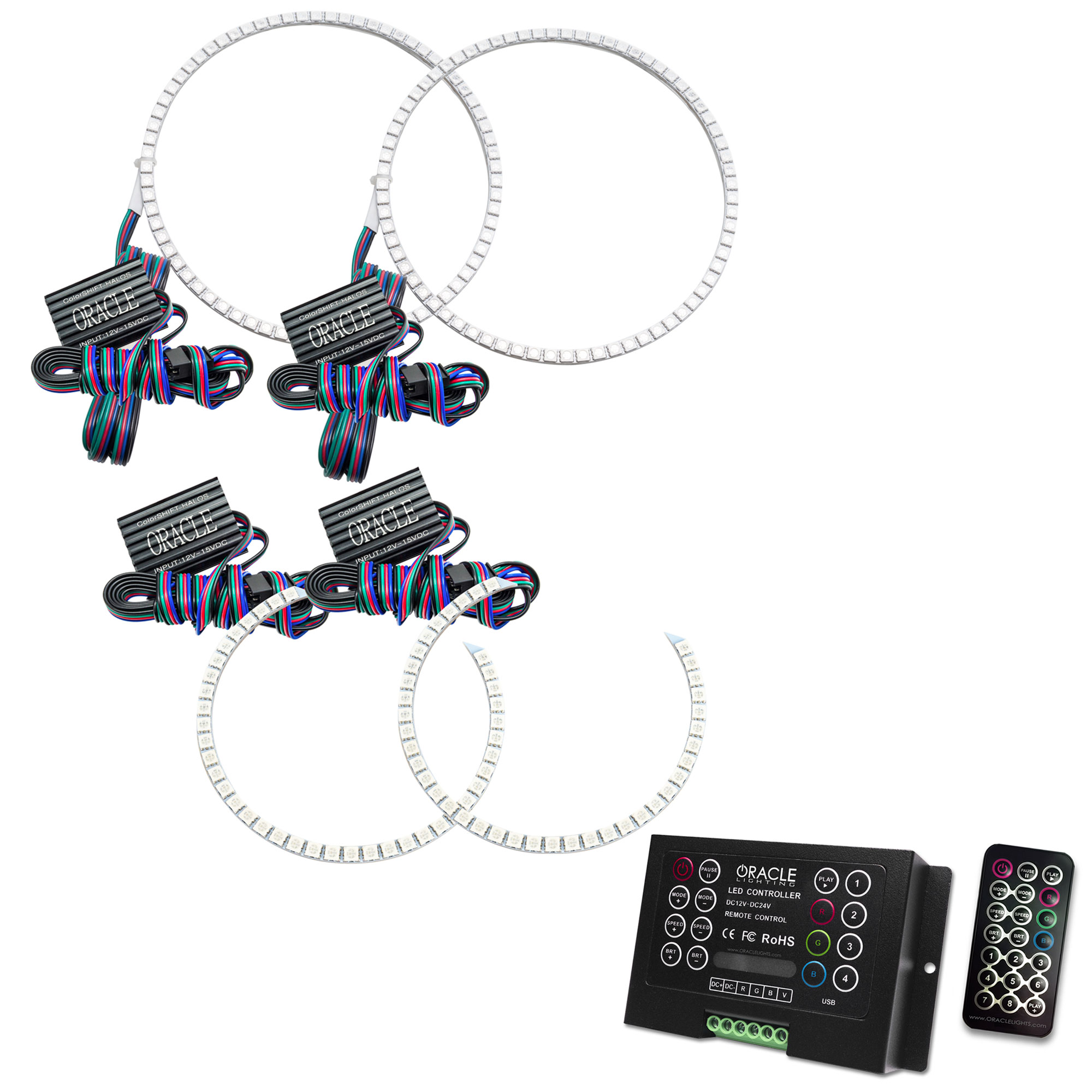 ORACLE Lighting 2235-333 - Dodge Ram 02-05 Halo Kit - ColorSHIFT w/ 2.0 Controller
