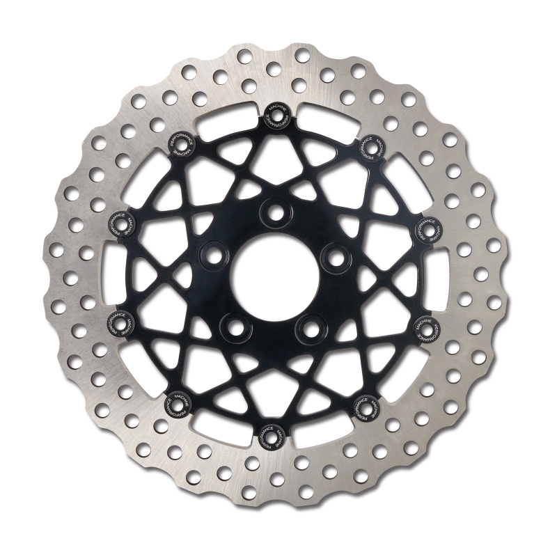Performance Machine 0133-1539S-B - Disc/Carr Speedstar 11.5in x .20 FF No O/S Rr - Black Ano