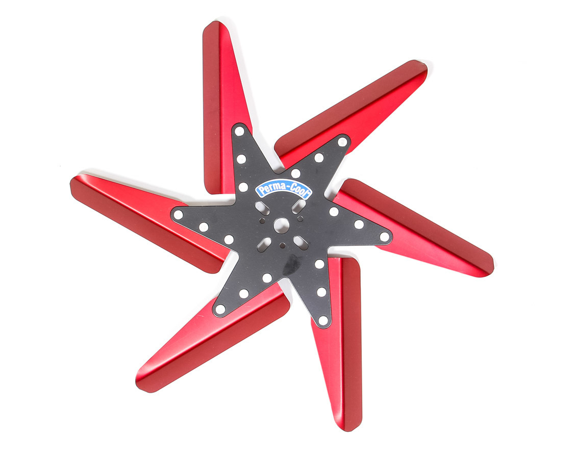 Perma-Cool 83182 - Flex Fan Aluminum 18in Black Center/Red Blades Perma-Cool 83182 - Flex Fan Aluminum 18in Black Center/Red Blades
