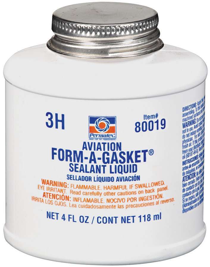 Permatex 80019 - Sealant - Aviation Form-A-Gasket - 4 oz Brush Top Can - Each