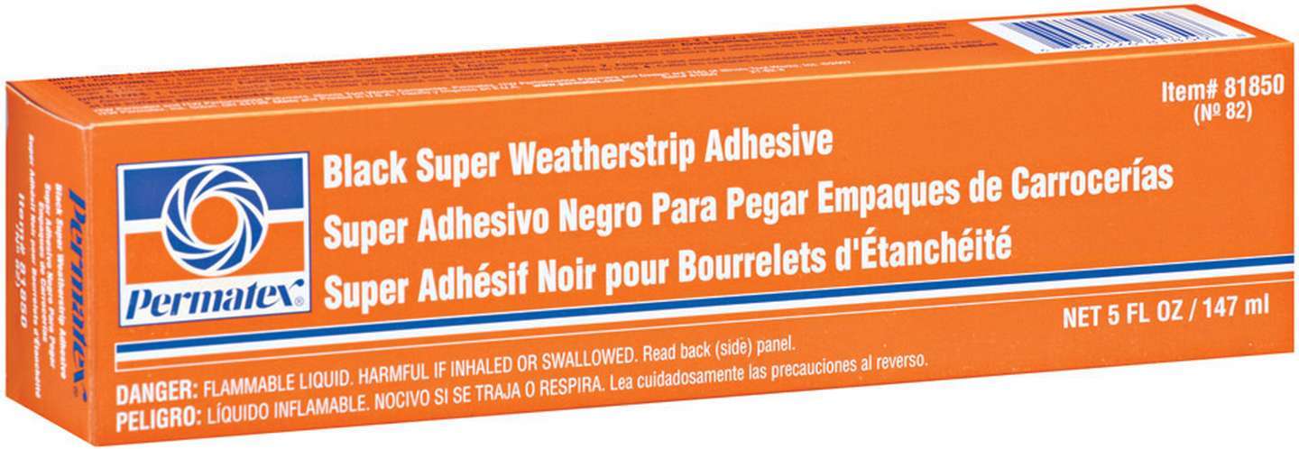 Permatex 81850 - Adhesive - Black Super Weather-strip - 5 oz Tube - Each