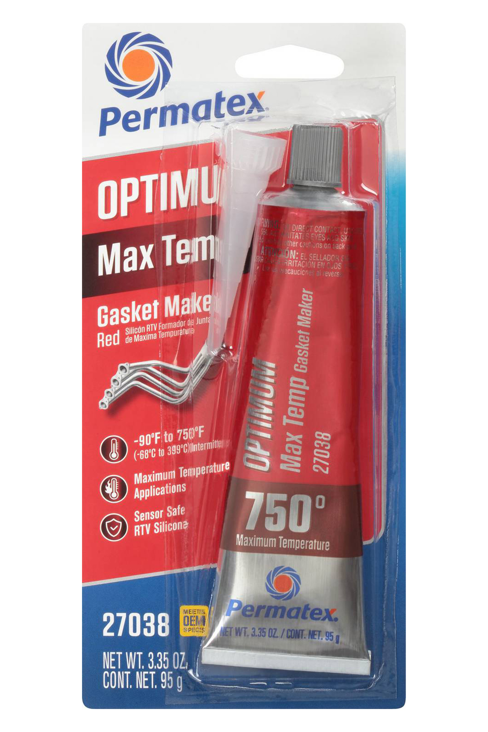 Permatex 27038 - Optimum Red RTV 3 Oz Silicone