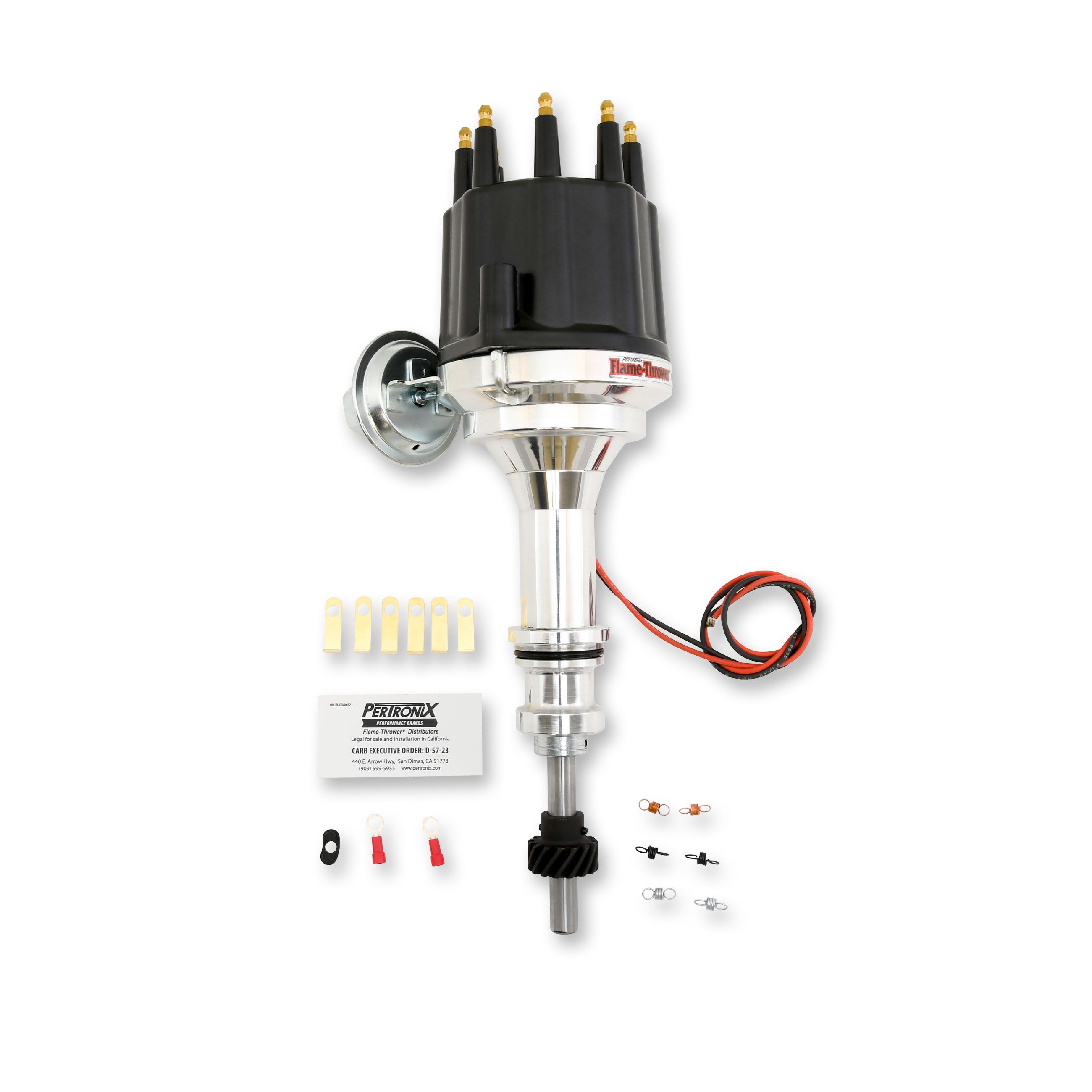 Pertronix D131710 - Dist Billet Ford 351W blk Male cap