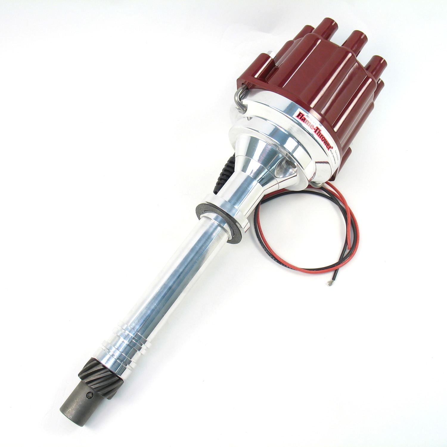 Pertronix D200801 - Dist Billet Marine Chevy red cap