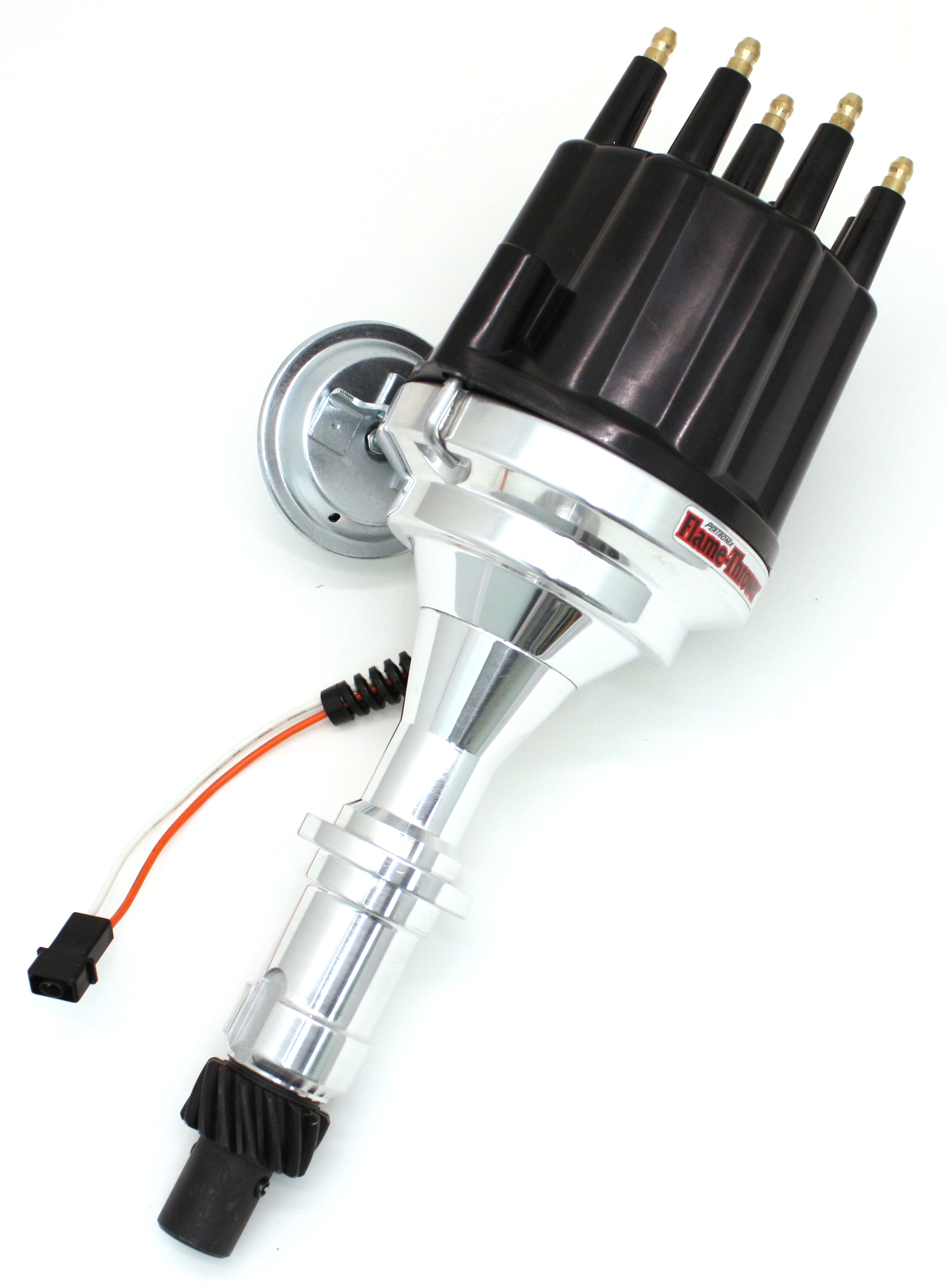 Pertronix D320710 - Dist Billet Mag Trig Pontiac 301-455  Blk Male cap Vac Adv