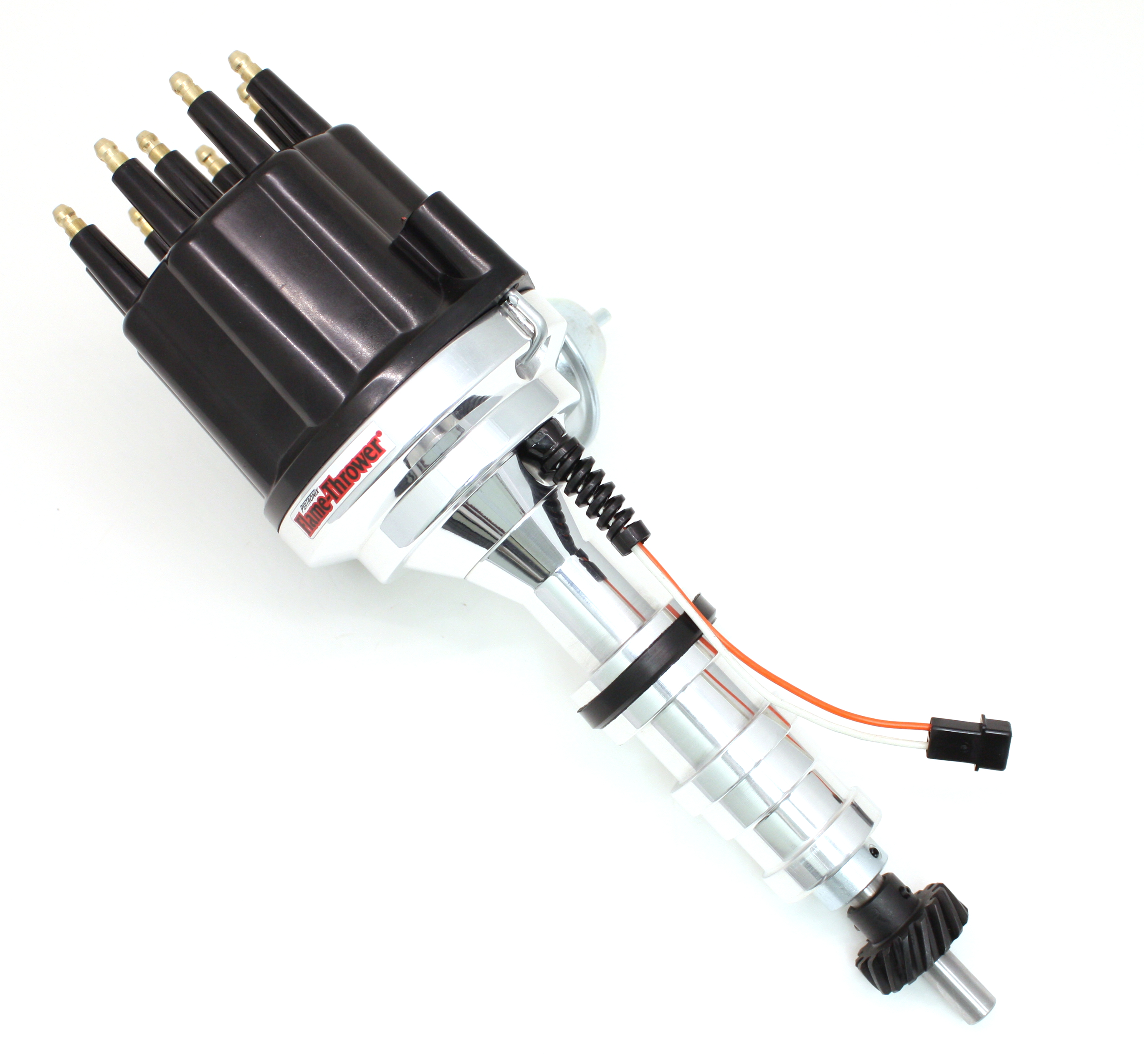 Pertronix D333710 - Dist Billet Mag Trig Ford 332-428 FE Blk Male cap Vac Adv