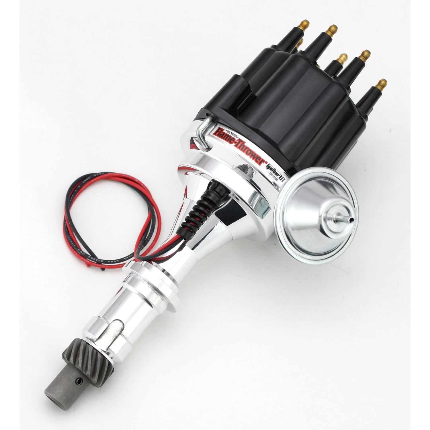 Pertronix D7120710 - Dist Billet I3 Pontiac V8  Vac Blk Male Cap