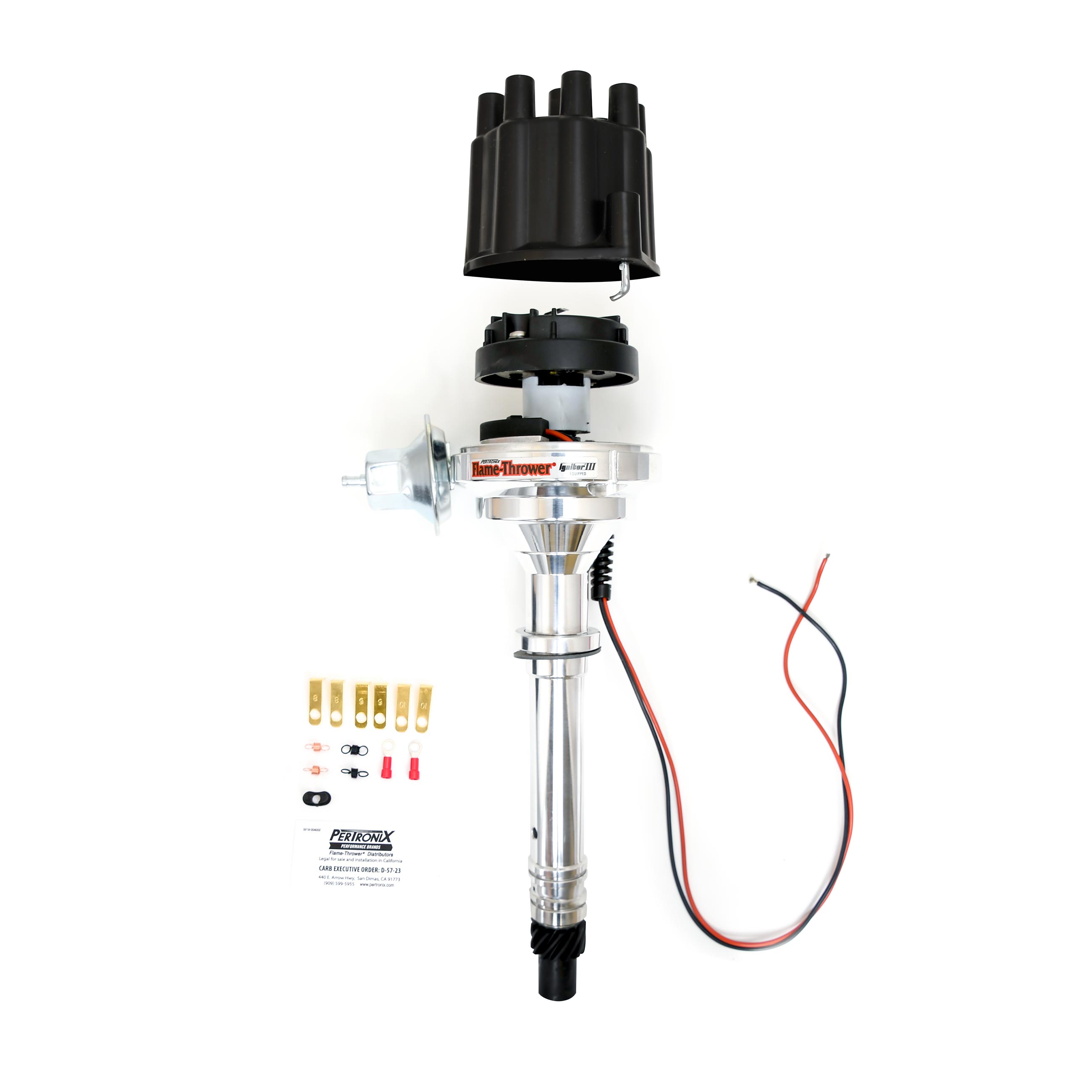 Pertronix D7100700 - Dist Billet I3 Chevy SB/BB blk cap