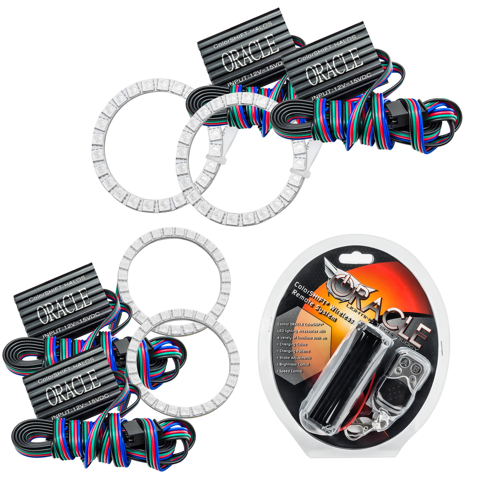 ORACLE Lighting 2503-330 - Plymouth Prowler 97-02 SMD Halo Kit - ColorSHIFT