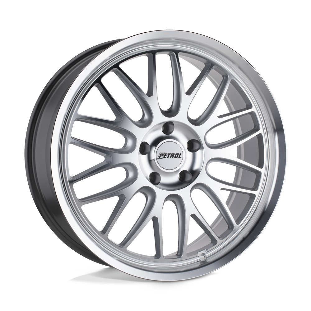 Petrol 1880P4C355120S76 - P4c 18X8 Silver W/ Machined Face & Lip