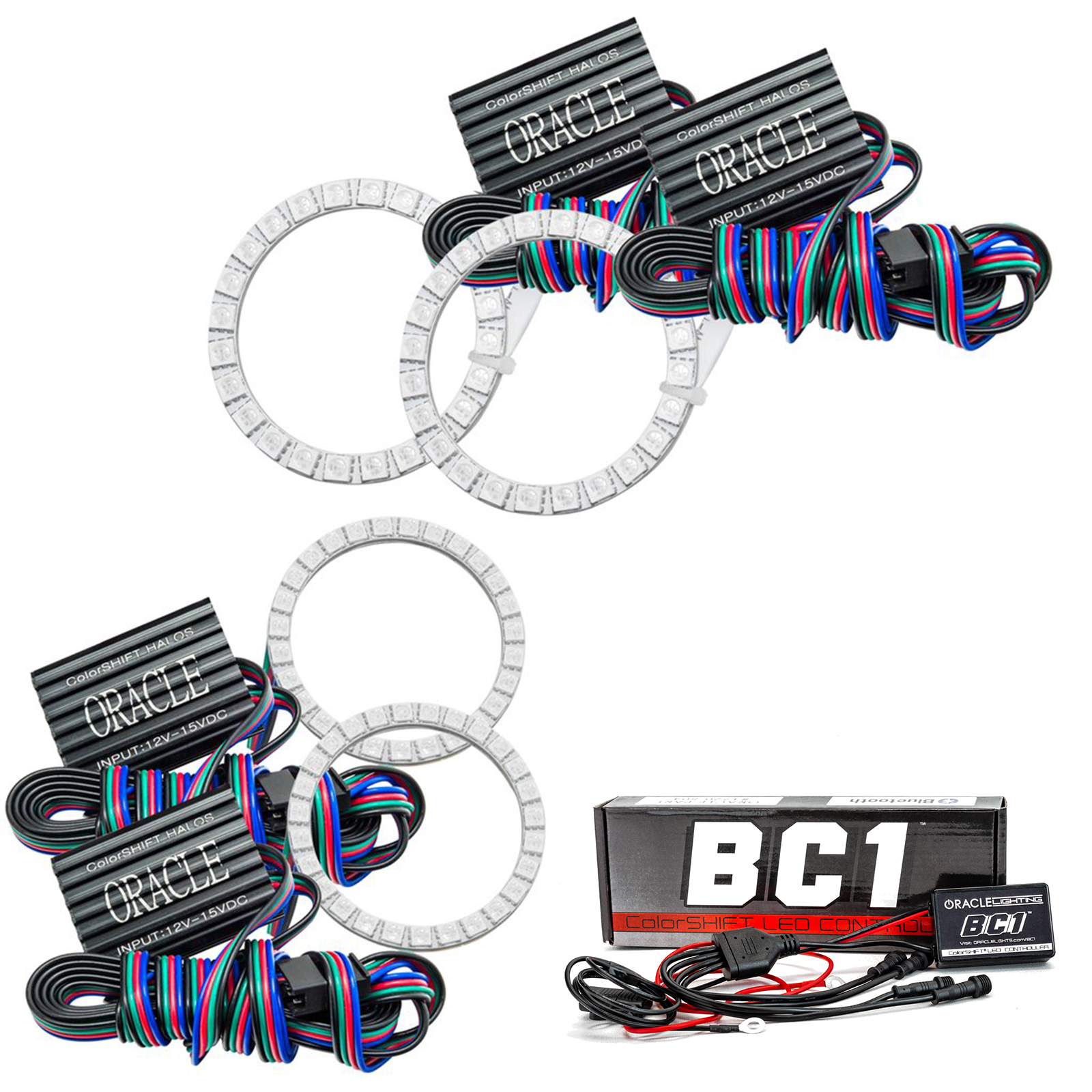 ORACLE Lighting 2503-335 - Plymouth Prowler 97-02 SMD Halo Kit - ColorSHIFT w/ BC1 Controller