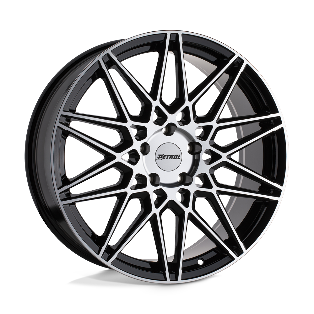 Petrol 2085P3C405114F76 - P3c 20X8.5 Gloss Black W/ Machined Face Petrol 2085P3C405114F76 - P3c 20X8.5 Gloss Black W/ Machined Face