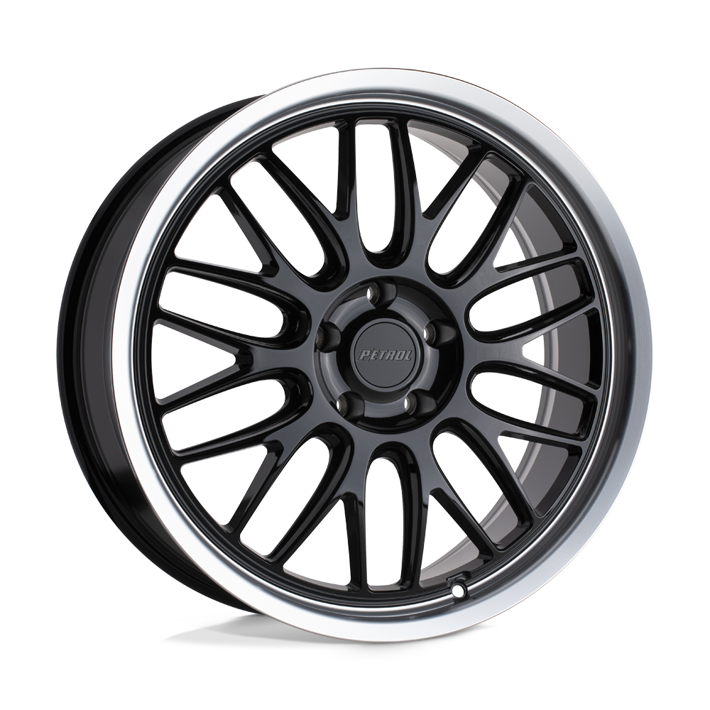 Petrol 2085P4C405115B76 - P4c 20X8.5 Gloss Black W/ Machined Cut Lip