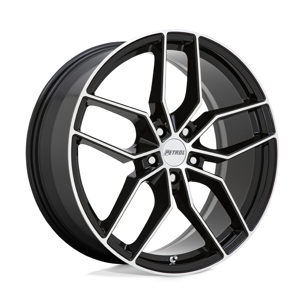 Petrol 2085P5C405114B76 - P5c 20X8.5 Gloss Black W/ Machined Face Petrol 2085P5C405114B76 - P5c 20X8.5 Gloss Black W/ Machined Face