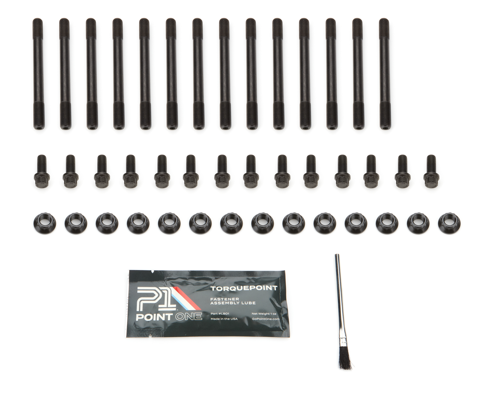 Point One K044-M01S - Dodge Cummins Main Stud Kit w/Factory Blk 04-Up Point One K044-M01S - Dodge Cummins Main Stud Kit w/Factory Blk 04-Up