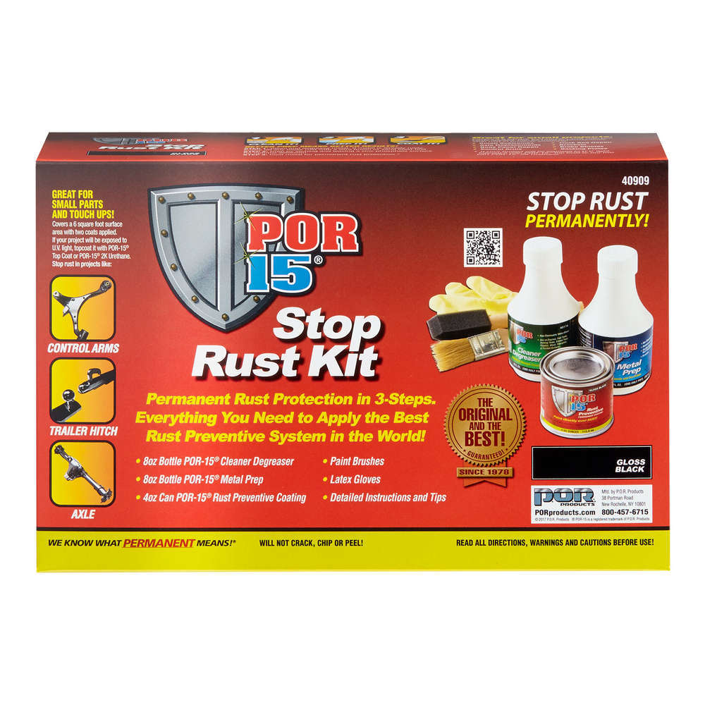 Por-15 40909 - Rust Preventative - Stop Rust - Cleaner / Coating / Prep Included - Kit