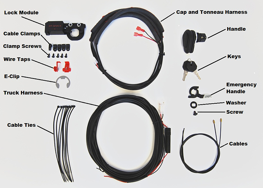 Pop & Lock PL9555 - Tonneau Cover Tailgate Lock Assembly 