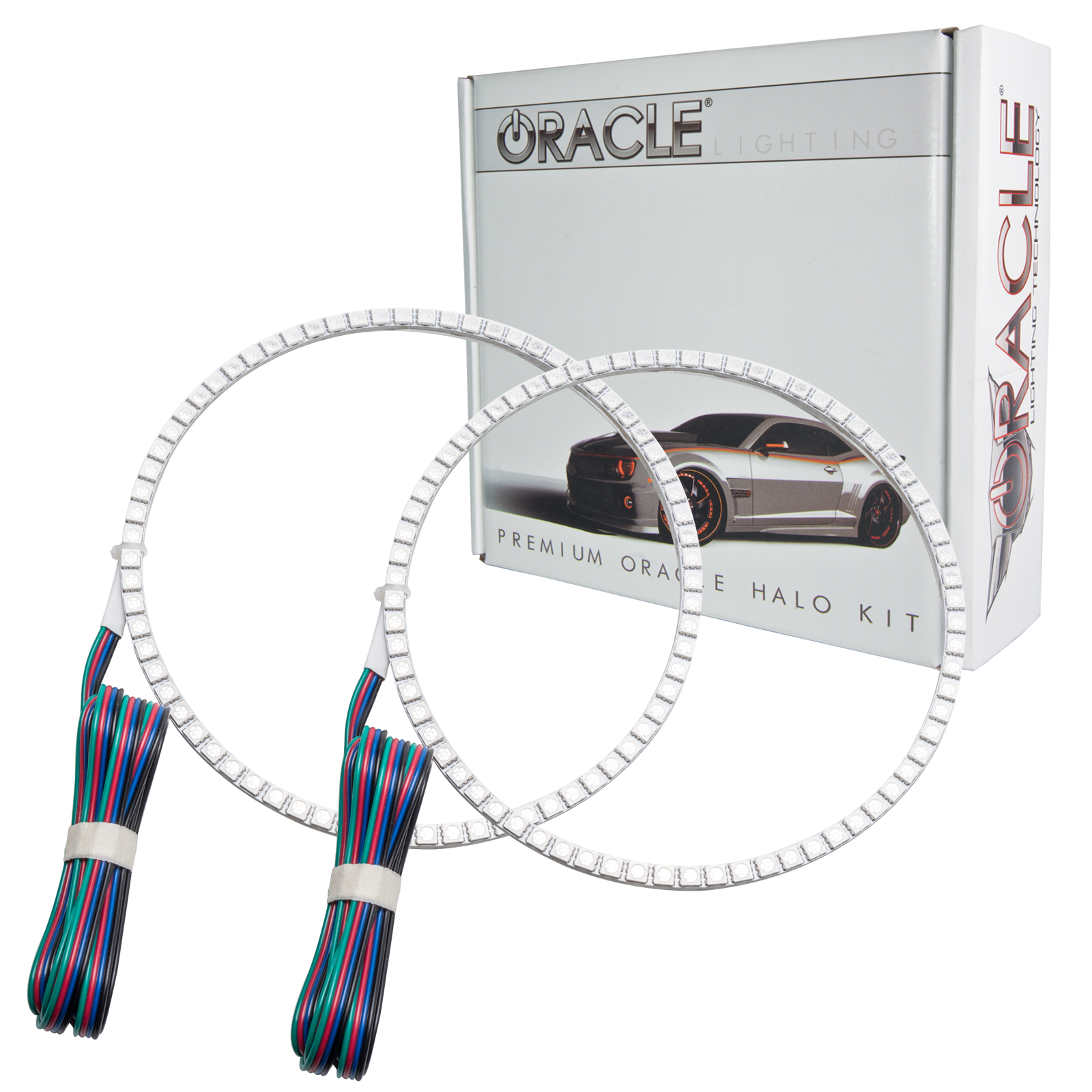 ORACLE Lighting 2665-334 - Jeep Wrangler 07-17 Halo Kit - ColorSHIFT w/o Controller