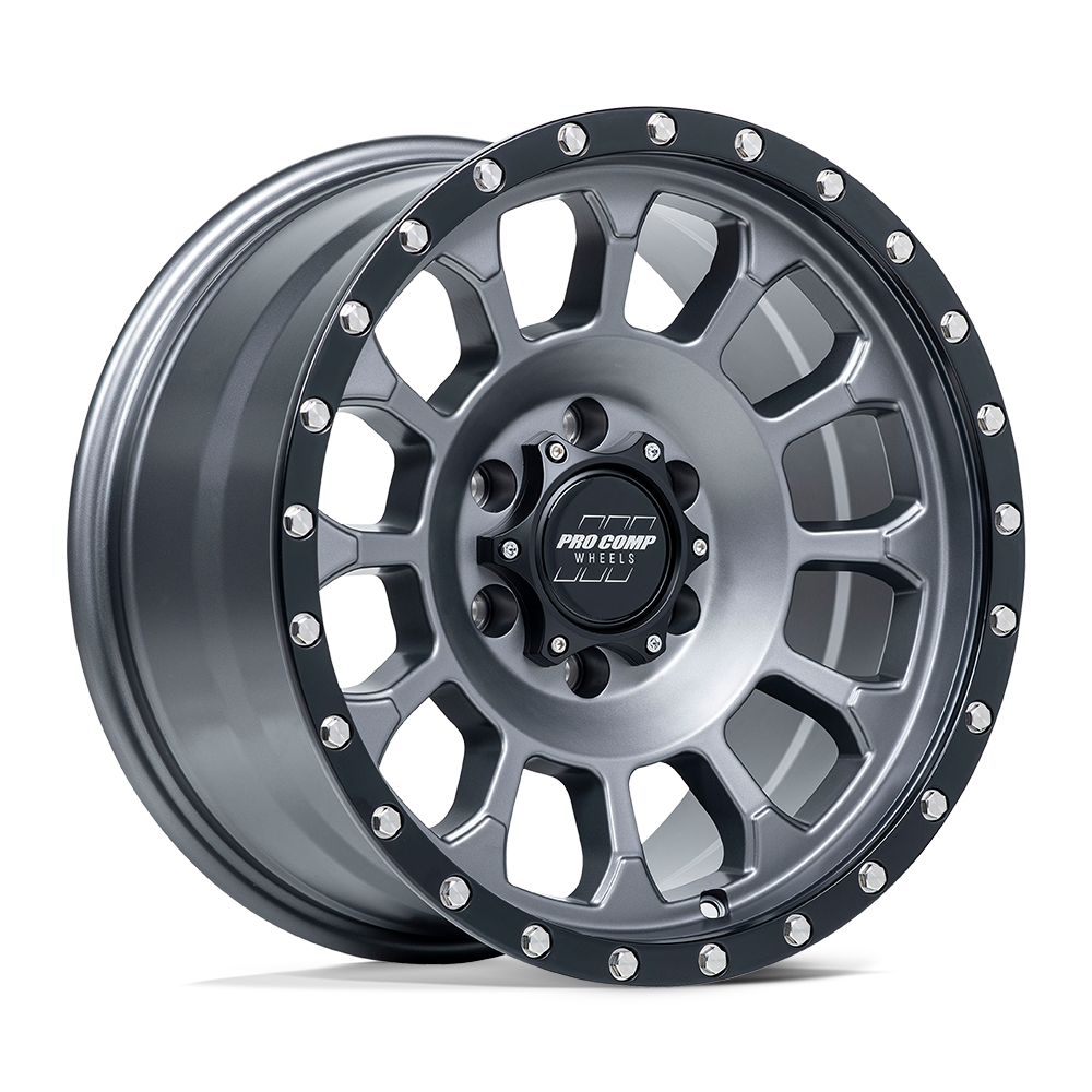 Pro Comp PXA2634-78583 - Pa34 Rockwell 17X8.5 Matte Graphite With Black Lip