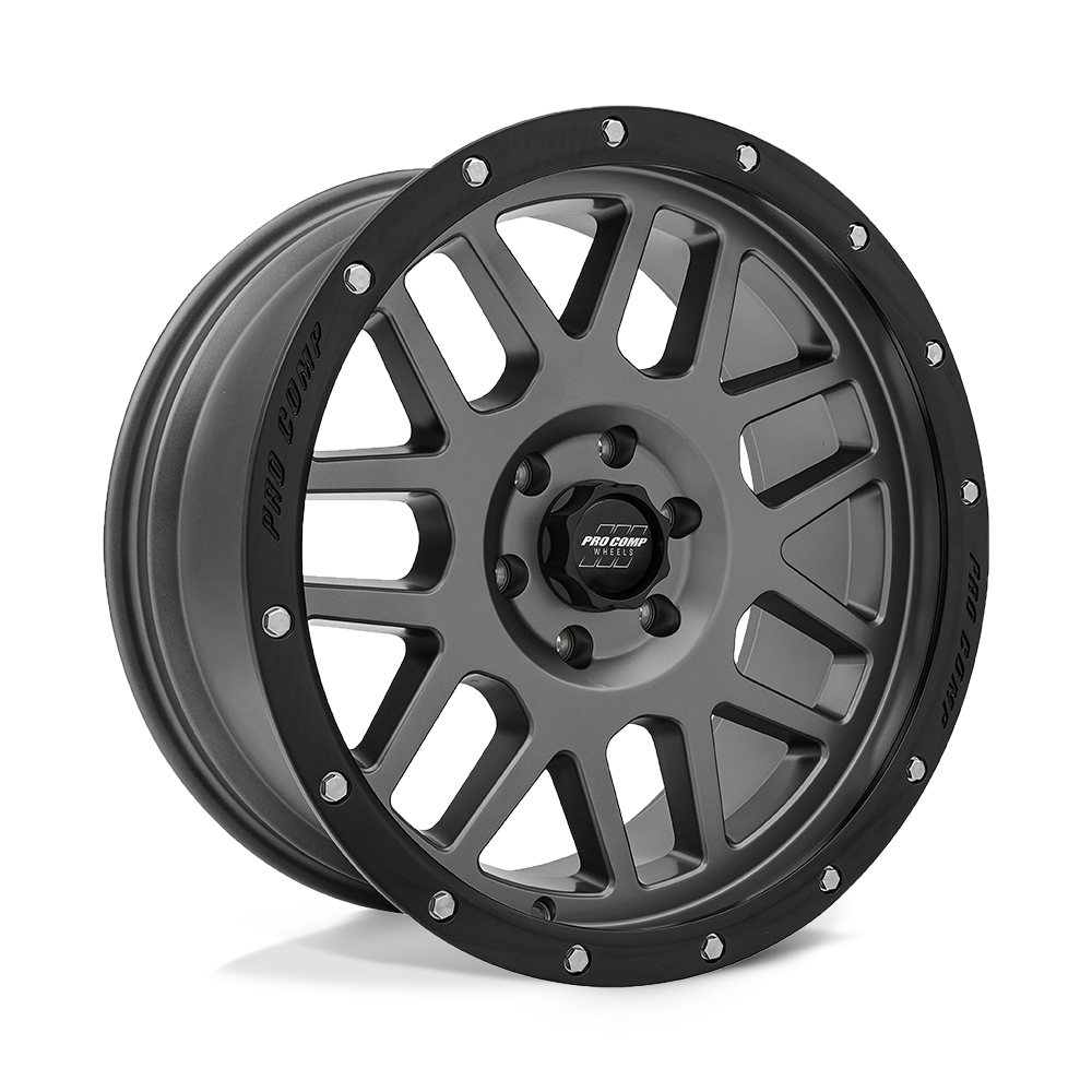 Pro Comp PXA2640-7983 - Pa40 Vertigo 17X9 Dark Gray With Black Lip