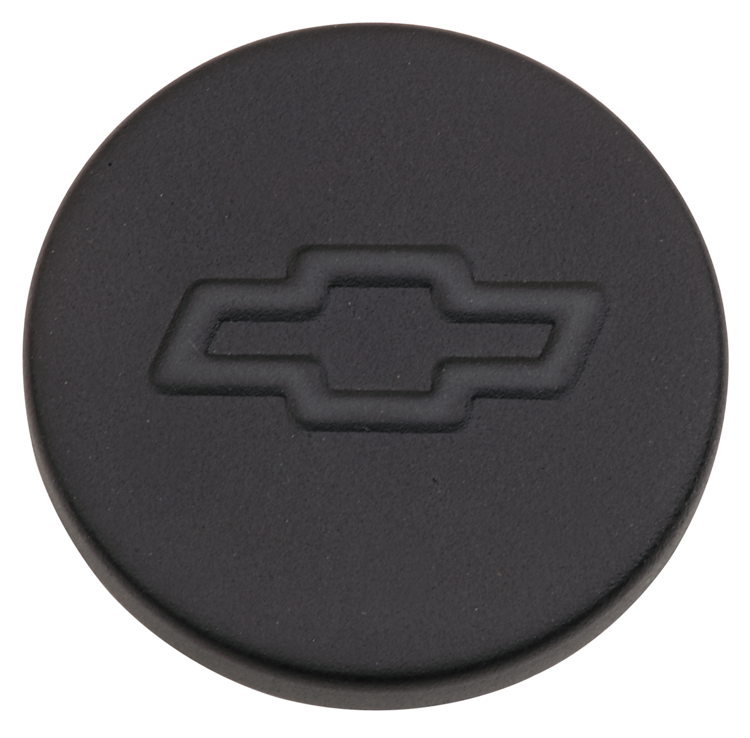 Proform 141-629 - Engine Oil Filler Cap Push-In Style 1.22 Hole Bowtie Logo Black Crinkle Chevrolet Performance Parts