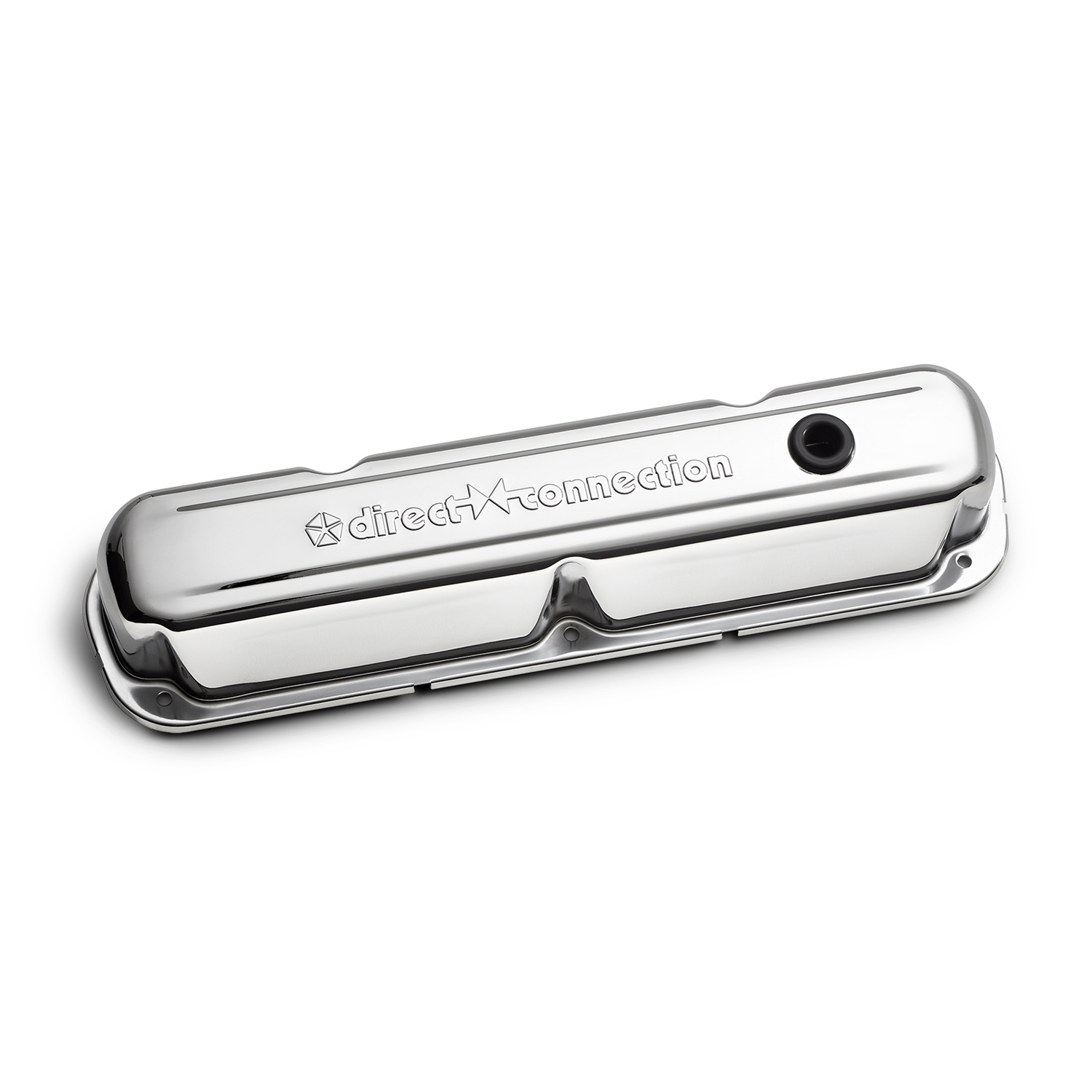Proform 440-301 - Engine Valve Covers Steel Chrome Direct Connection Logo Fits LA/Small Block Engines