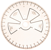Proform 66791 - Camshaft Degree Wheel 9 Inch Overall Diameter Universal Steel White Painted Featuring Black Numbers