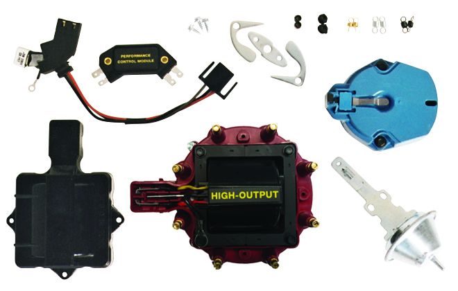 Proform 66945RC - Engine Distributor Tune-Up Kit Fits GM HEI V8 Dist w/Internal Coil Red Cap