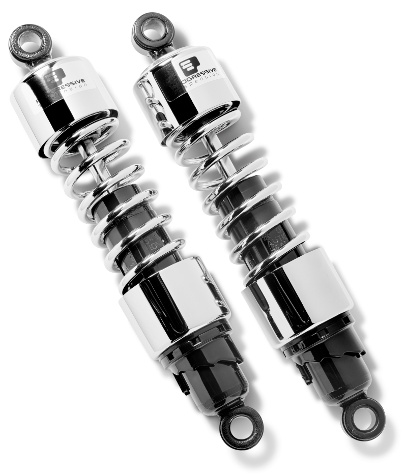 Progressive Suspension 412-4233C - Progressive Cruiser 412 Series Shocks 11.0in - Chrome