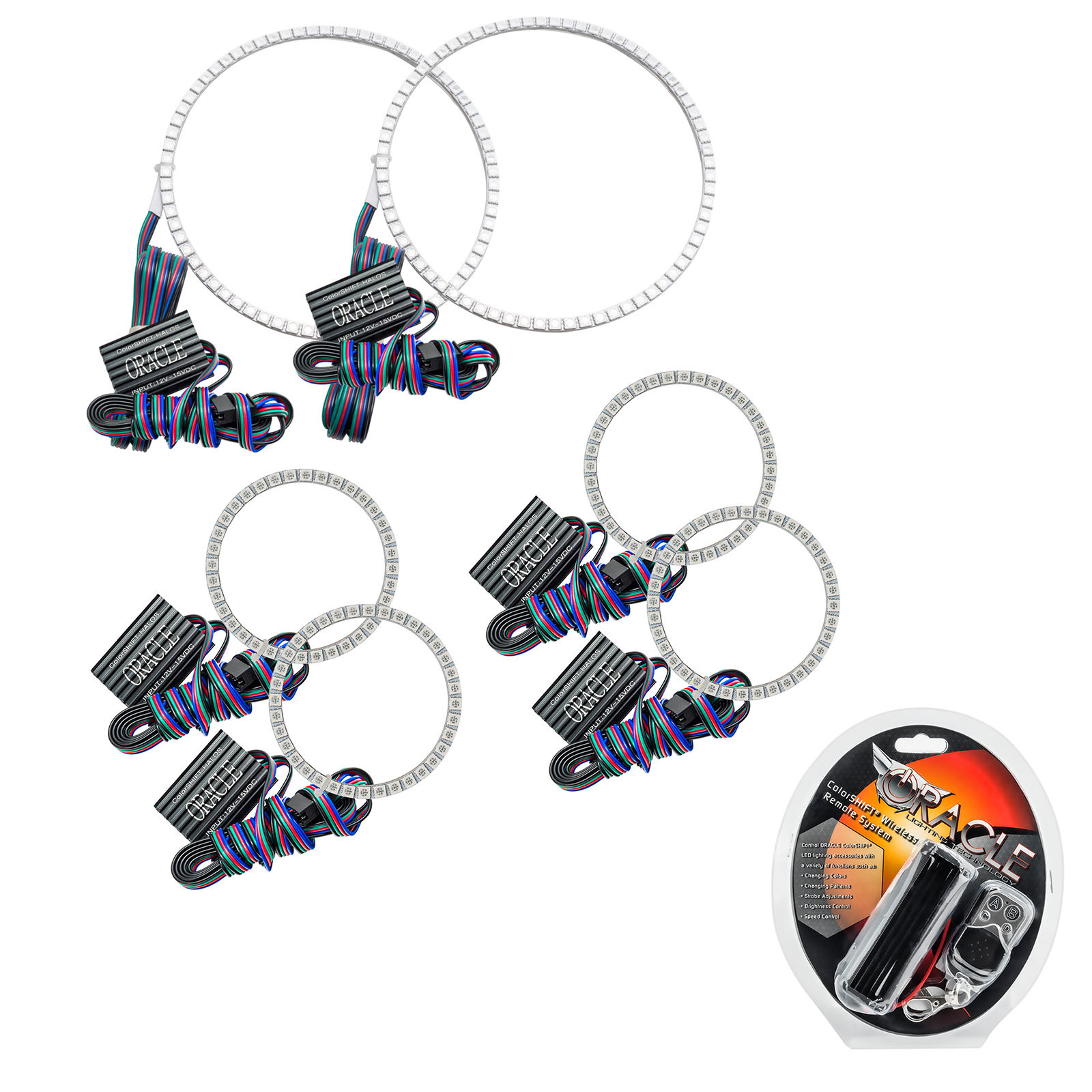 ORACLE Lighting 3564-330 - Nissan Frontier 01-04 Halo Kit - Triple - ColorSHIFT