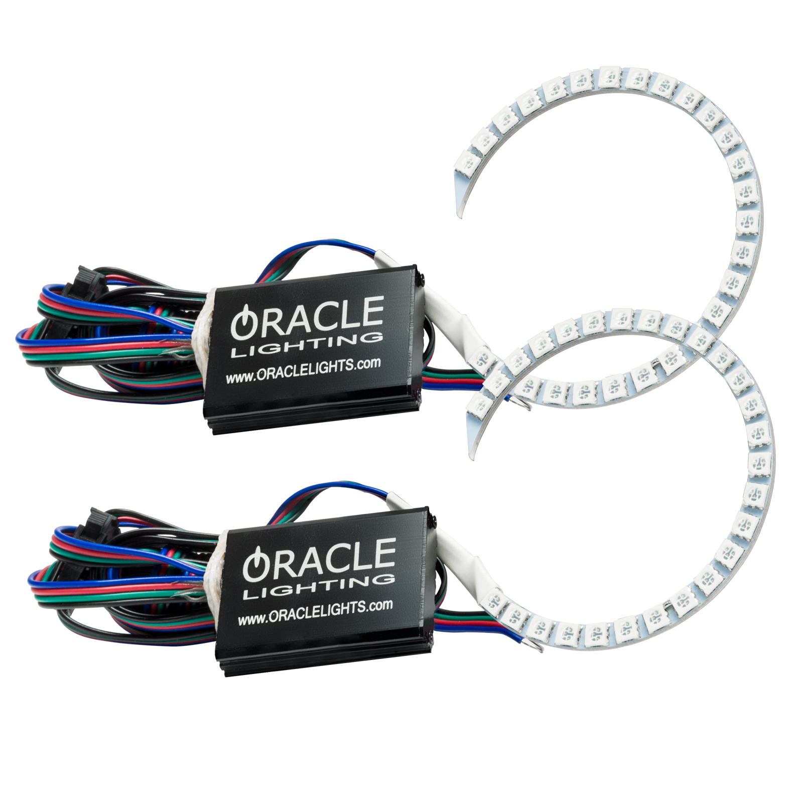 ORACLE Lighting 3944-334 - Dodge Charger 15-21 Projector Halo Kit - ColorSHIFT w/o Controller ORACLE Lighting 3944-334 - Dodge Charger 15-21 Projector Halo Kit - ColorSHIFT w/o Controller