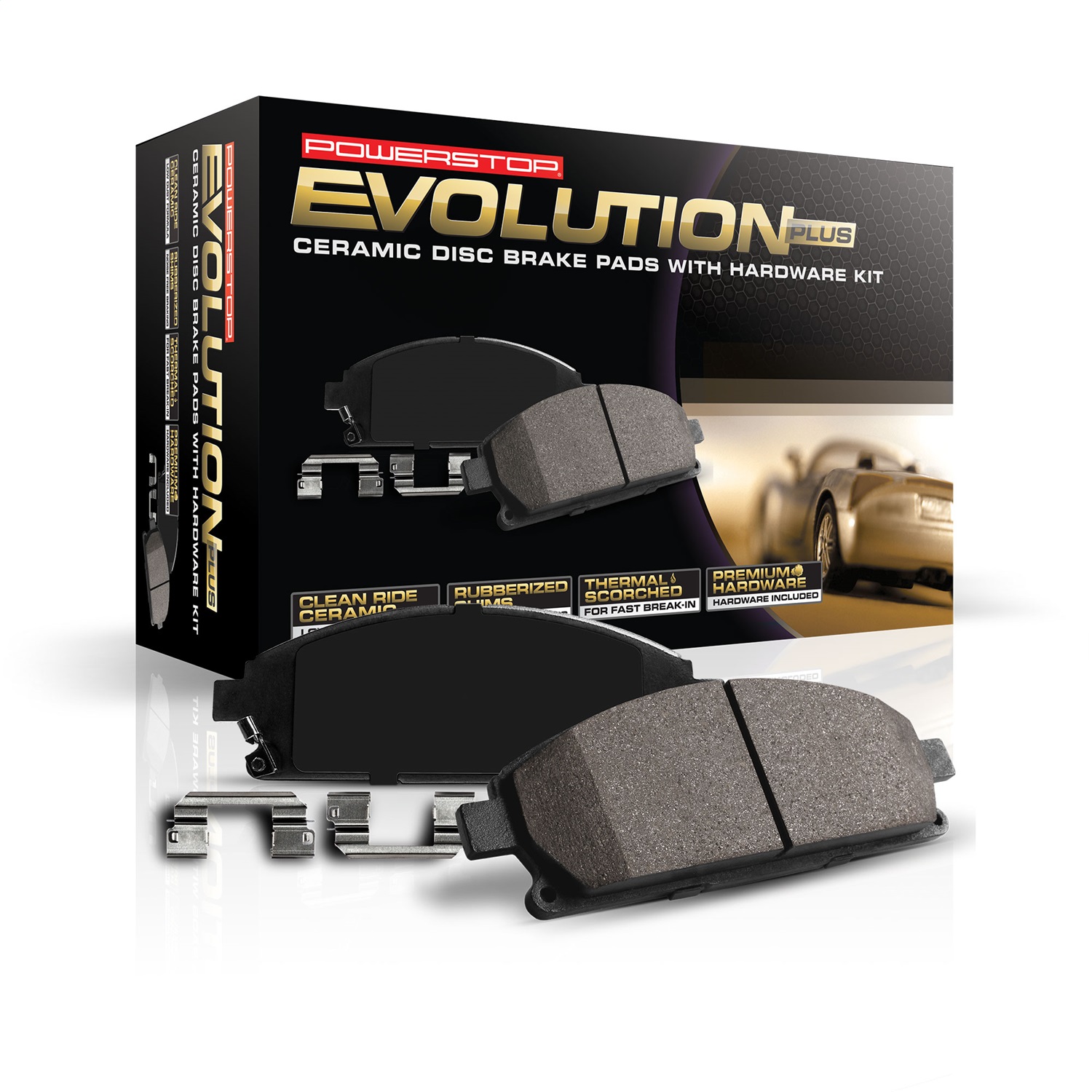 PowerStop 17-779 - Power Stop 04-08 Chrysler Crossfire Rear Z17 Evolution Ceramic Brake Pads w/Hardware PowerStop 17-779 - Power Stop 04-08 Chrysler Crossfire Rear Z17 Evolution Ceramic Brake Pads w/Hardware