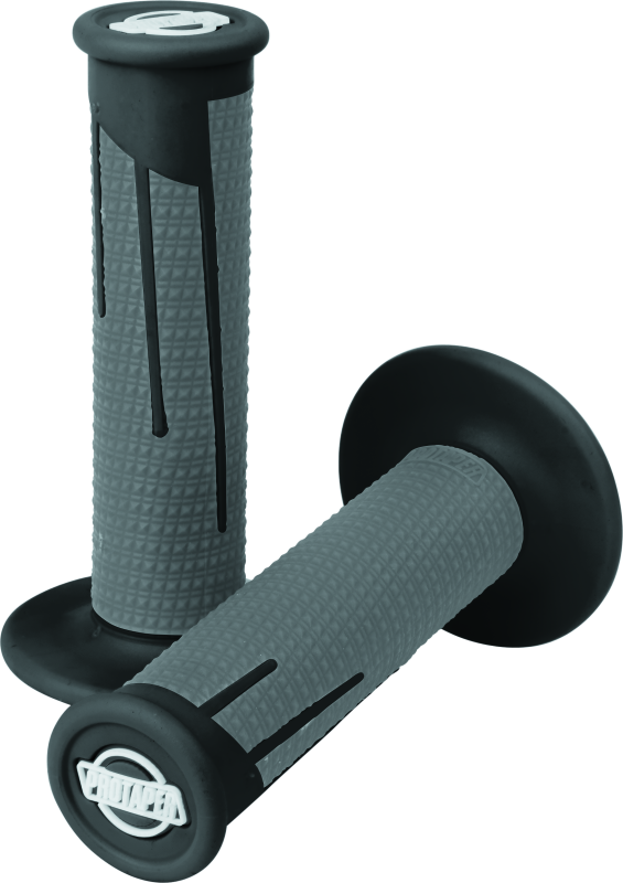 ProTaper 021689 - Full Diamond Clamp-On Grips - Black/Dark Gray