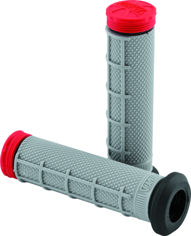 ProTaper 024866 - Tri Density ATV 1/2 Waffle Grips - Red