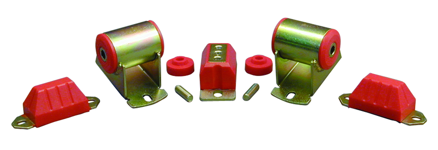 Prothane 1-1902 - 87-96 Jeep YJ Drivetrain Kit - Red