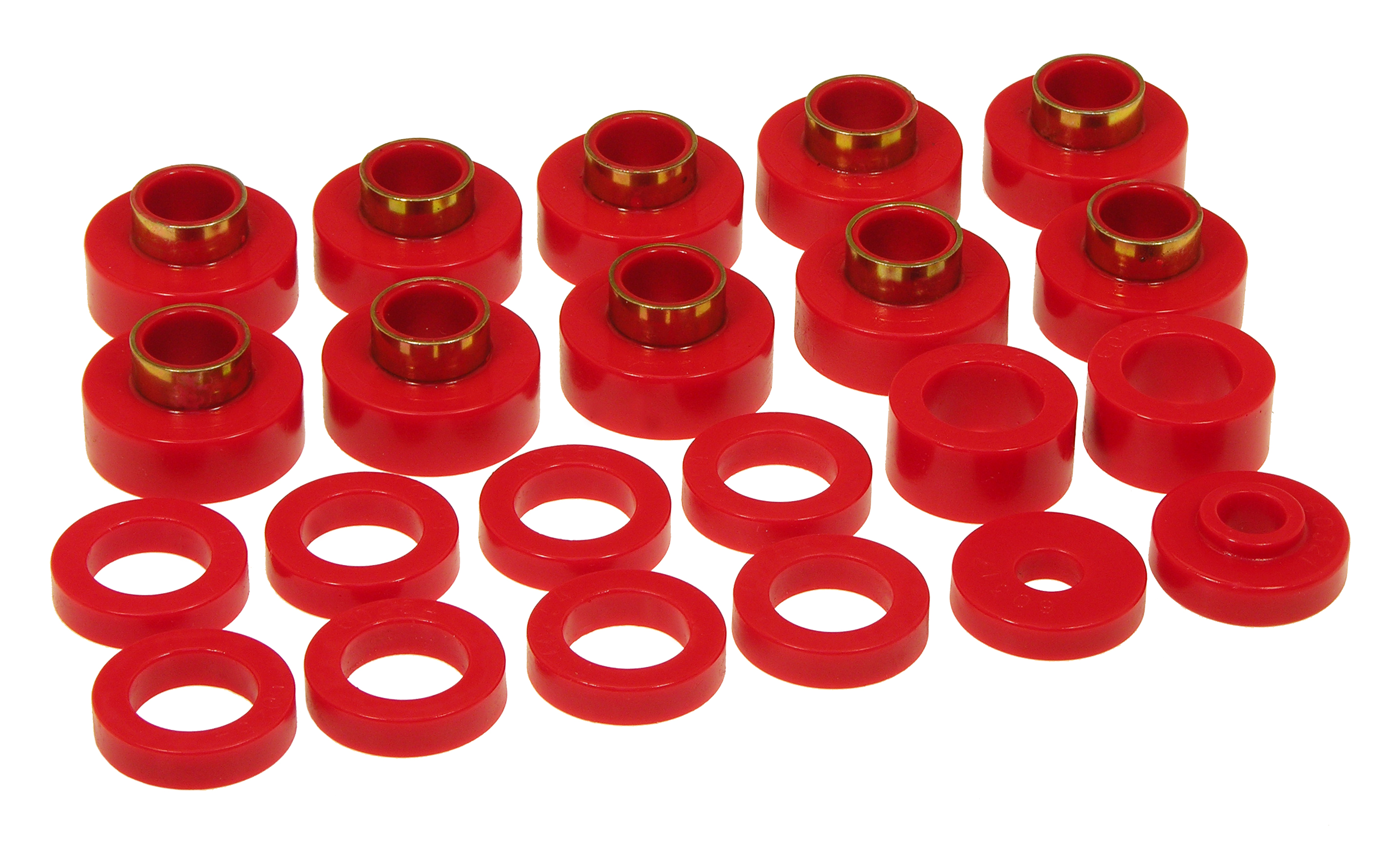 Prothane 1-103 - 80-86 Jeep CJ5/CJ7 Body Mount 22 Bushing Kit - Red